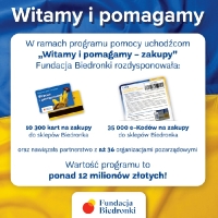 Pomagamy uchodźcom razem z Fundacją Biedronki!